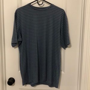 Columbia Omni-wick Striped SS Tee Sz L EUC